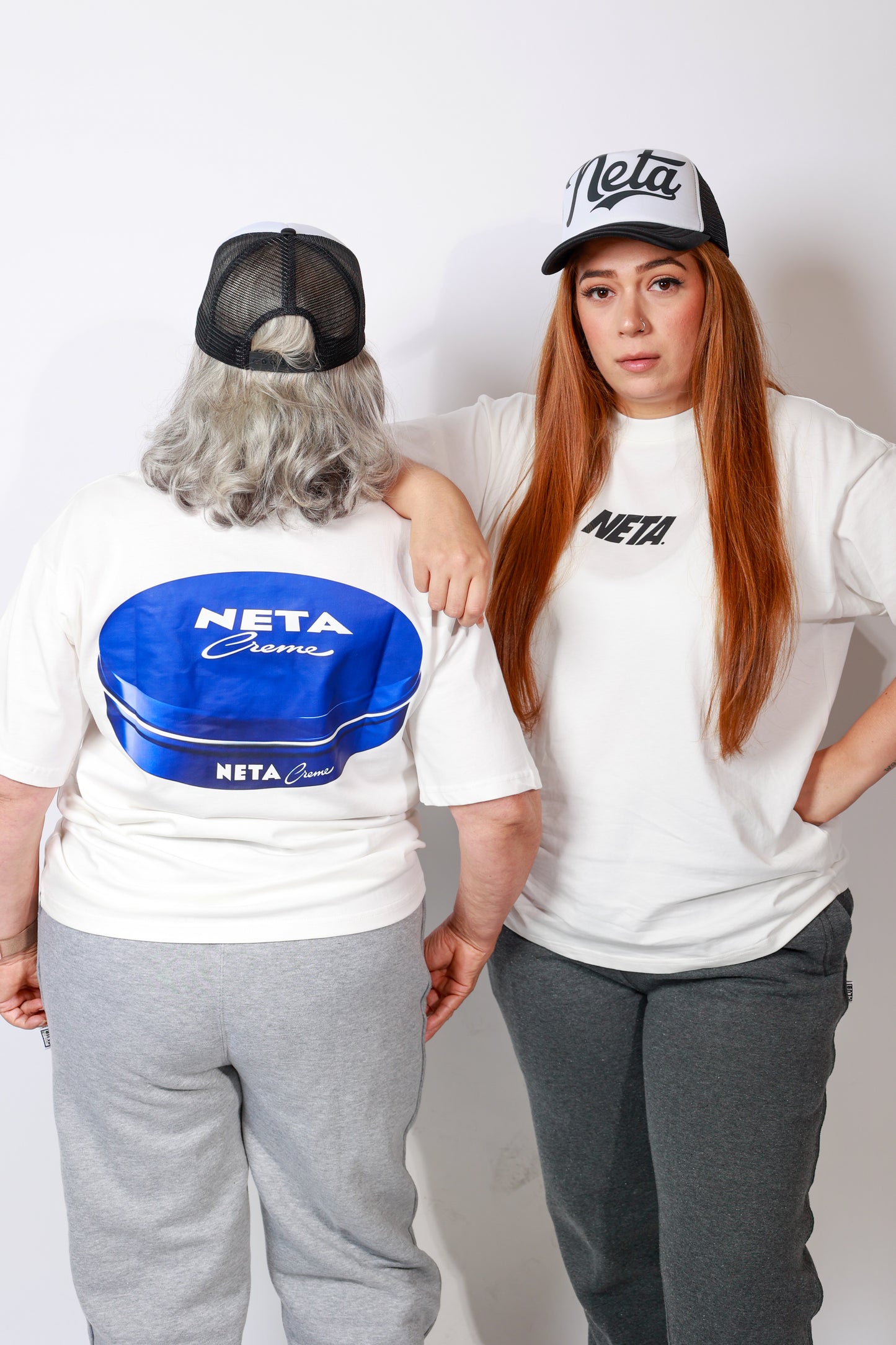 NETA crema short sleeve box tee